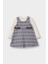 Kız Bebek 2'li Takım Uzun Kollu Tişört Kareli Elbise G3170A525WN 1