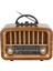Taşınabilir USB Ile Şarj Olabilen Klasik Am /fm/sw Transistör Retro Tipi Klasik Radyo 1