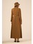 Örme Süet Elbise Kahve 31235 5