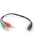 2x3.5mm Stereo Erkek - 3.5mm Stereo Dişi Y Kablo (DK-CB-AUC02) 4