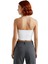 Crop Bluz Ince Askılı Straplez Dokuma Kumaş Bodycon Konforlu Kesim Günlük Kullanım Için 2