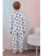 108 Erkek Çocuk Uzun Kollu Bisiklet Yaka Pijama Takım-Beyaz 5