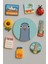 Modern ve Dekoratif Yuvarlak Buzdolabı Magneti Magnet Büyük Boy 10X10 cm - Martı 1