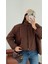 Kahverengi Oversize Şişme Mont 6