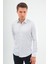 Slimfit Beyaz Lacivert Kareli Erkek Gömlek Likralı Dar Kesim Yapısıyla AS045085/19 5