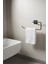 Siyah Yapışkanlı Solo Havluluk – Kare Topuzlu, (Yapıştır/vidala) Montajlı Metal Banyo Askısı - (S-110) - Kts 1