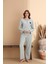 Yumuşak Dokulu Fitilli Kaşkorse Örme Pijama Takımı 2