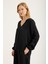 V Yaka Kolucu Lastikli Bluz 2