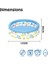 3 Boğum Desenli Çocuk Havuzu, 102CM x 25CM Bestway 51008 3