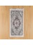Soft Vintage Desenli Halı - Gri - 80X150 cm 1