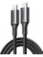 Usb-C 60W 3A Qc Pd Örgülü Hızlı Şarj Kablosu, 1 Metre, Siyah, 15373 1