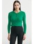 Fitilli Crop Triko Kazak - Benetton Yeşil 2