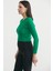 Fitilli Crop Triko Kazak - Benetton Yeşil 3