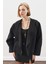Yünlü Kısa Ceket Siyah 3