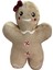 Peluş Sevimli Kurabiye Adam Oyun Arkadaşı Yastık Yılbaşı Dekorasyon 35 cm 1