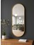 Gold Elips Ayna 160X60 Dekoratif Salon Hol Dikey Duvar Aynası Metal Çerçeveli 3 Renk Seçeneği 2