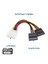 4-Pin Molex Erkek - 15-Pin Sata Güç Dönüştürücü ve Çoklayıcı Kablo 2