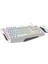 Km-34 Glare Beyaz USB Rgb Aydınlatmalı Q 12800 Dpı Mouse Gaming Oyuncu Klavye Set 3