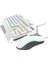 Km-34 Glare Beyaz USB Rgb Aydınlatmalı Q 12800 Dpı Mouse Gaming Oyuncu Klavye Set 4