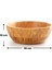 Bambu 3’lü Salata Kasesi Seti – Doğal, Şık ve Çok Amaçlı Sunum Kaseleri (19.5 / 25 / 30 cm) 4