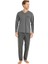Erkek Antrasit Pijama Takımı 9214 2