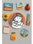 Modern ve Dekoratif Yuvarlak Buzdolabı Magneti Magnet Büyük Boy 10X10 cm - Patili Dostum 1