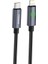 XS08 27W LED Işıklı Pd Type-C To Şarj Kablosu Ip Örgülü 1,2 1