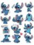 Major Selection Lilo And Stitch Temalı Laptop Telefon Tablet Sticker Seti 1