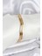 316L Çelik Gold Renk 65 mm Ajda Zikzak Model 3lü Kadın Bileklik - TJ-BB8075 1