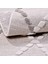 Avila Geometrik Gri Polyester Pamuk Tabanlı Makine Halısı 5
