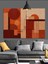 Minimalist Geometrik Soyut Sanat Dekoratif Kanvas - Mdf Ahşap Tablo 4