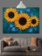 Parlak Ayçiçeği Tarlası Manzara Dekoratif Kanvas - Mdf Ahşap Tablo 5