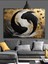 Yin Yang Denge Balık Sanat Dekoratif Kanvas - Mdf Ahşap Tablo 4