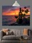 Şarap ve Günbatımı Yansıması Dekoratif Kanvas - Mdf Ahşap Tablo 2