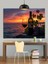 Şarap ve Günbatımı Yansıması Dekoratif Kanvas - Mdf Ahşap Tablo 3