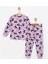 Kız Çocuk Kuromi Desenli%100 Pamuklu Pijama Takımı 2