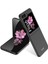 Galaxy Z Flip 6 Kılıf Sert Kıpta Kapak-Siyah 1