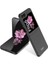 Galaxy Z Flip 6 Kılıf Sert Kıpta Kapak-Siyah 3