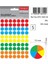 Ev-Ofis Nokta Etiket 13 mm 5 Renk 350 Etiket 1