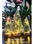 Hoşgeldin Yeni Yıl 3’lü Mini Noel Çam Ağacı Kar Efektli LED Işıklı Çam Ağaçları Seti 15 – 11– 10 cm 1