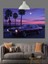Gün Batımı Palmiye Araba Dekoratif Kanvas - Mdf Ahşap Tablo 2
