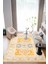 Yeni Desen Yıkanabilir Kaymaz Tabanlı Bohem Tarz Dijital Baskı Salon Halısı, Yumuşak Dokulu Lüks Halı Modeli ve 40 x 60 Sarı Renk Dikdörtgen Halı 1
