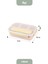 Kaşık Çatallı Lunch Box Sızdırmaz Contalı Kapaklı 4 Bölmeli Beslenme Kabı - Pembe 4