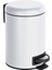 Leman Kozmetik Pedallı Kova Beyaz 3l Entegre Atık Torbası Tutuculu Beyaz 1