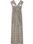 Gri Ekose Askılı Elbise 5