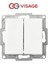 Visage Beyaz Komütatör Anahtar Çerçevesiz - Priz ve Anahtar Için Uyumlu Çerçeve 1