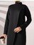 Siyah Dik Yaka Önü Çift Kat Tunik Pantolon Scuba Takım 9