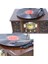 Gramofon Ahşap Standlı Plakçalar Radyo Bluetooth USB Pikap CW004 5