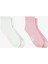 4 Street Essentials Mid-Crew Kadın Pembe/beyaz 2'li Çorap 1