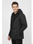 Erkek Spor Kanvas Kapüşonlu Parka 85133 BGL-ST04882 4